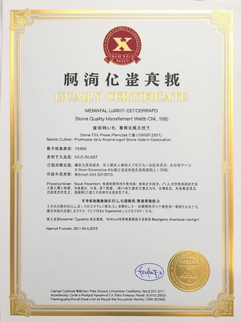 Quality Certificate