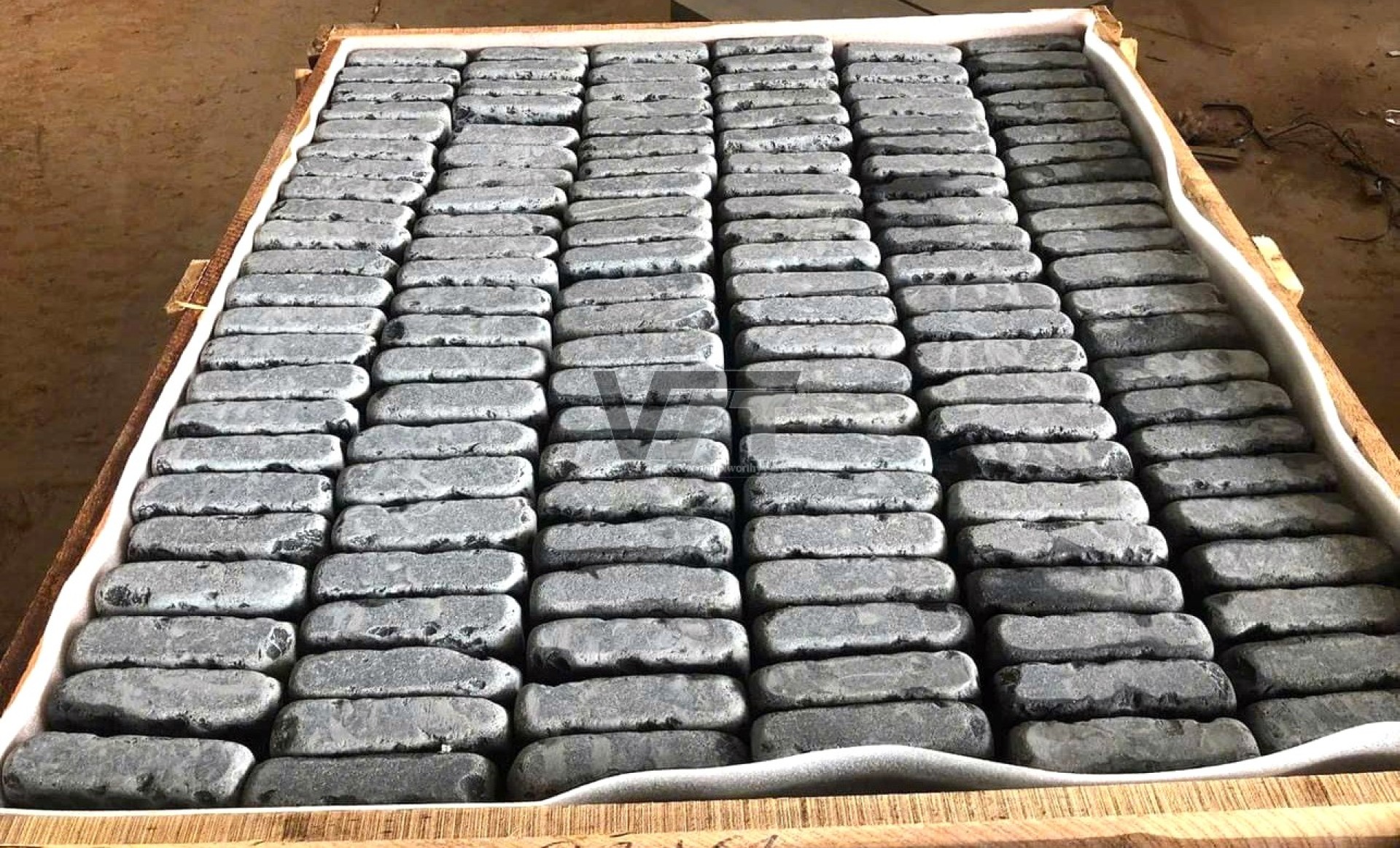 Basalt cobble tumbled