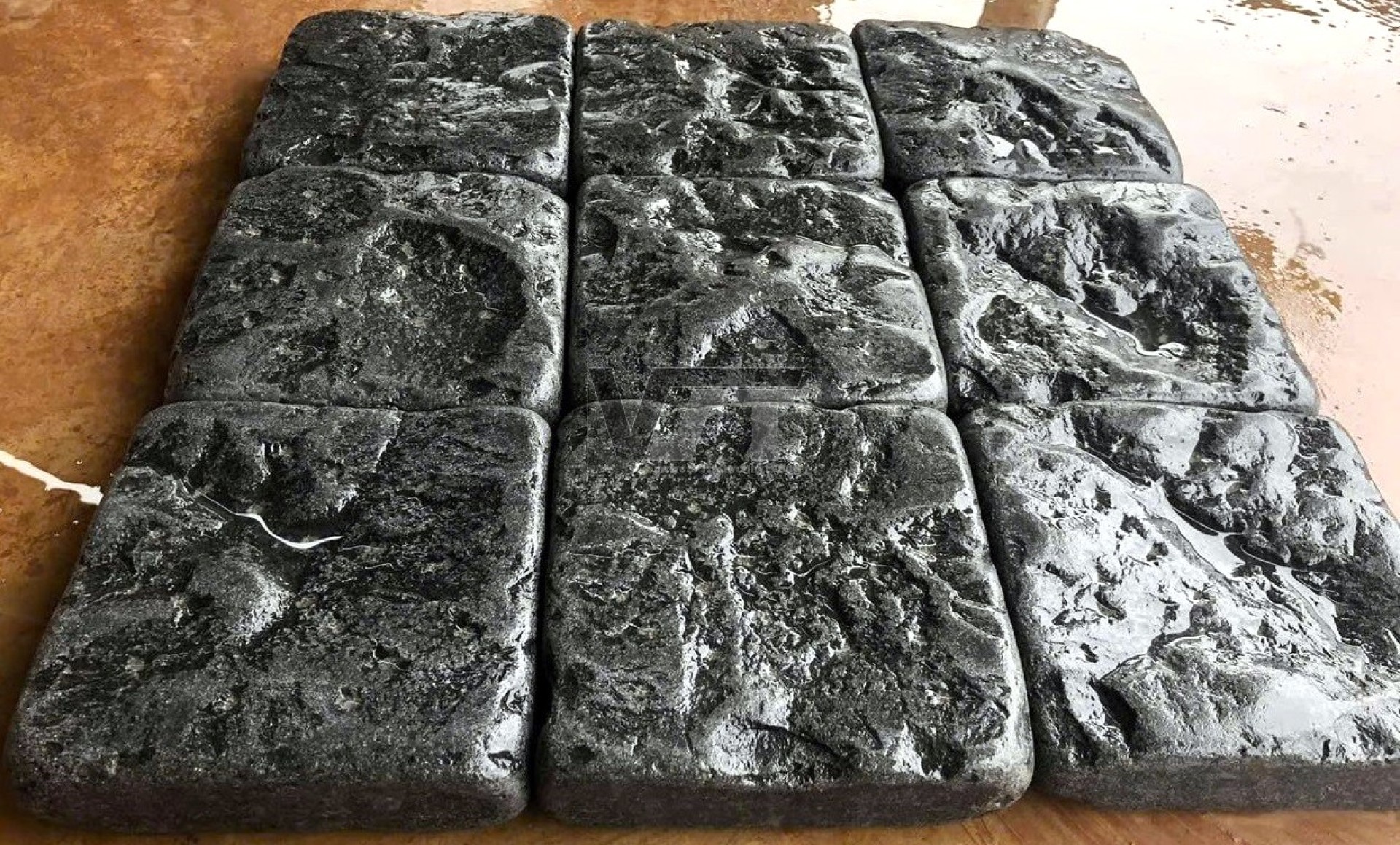 Basalt cobble tumbled