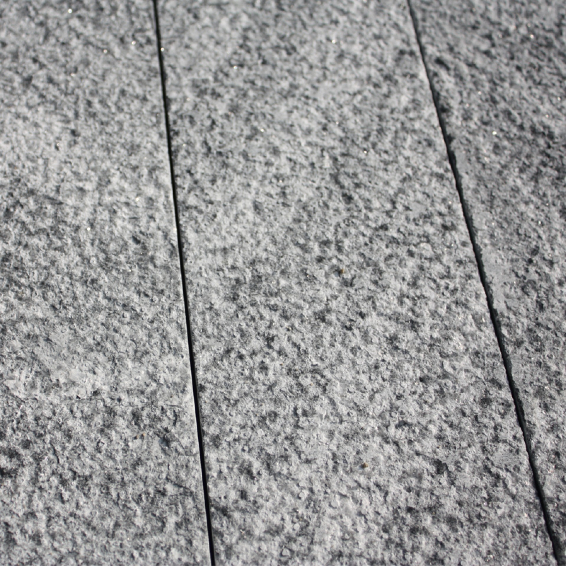 Blue limestone bush-hammered