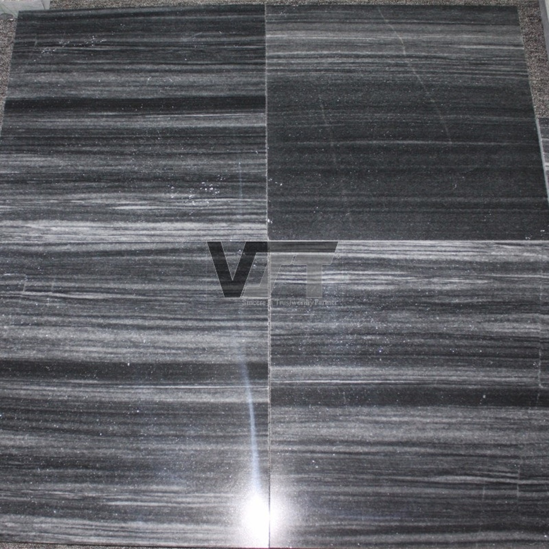Blue limestone honed