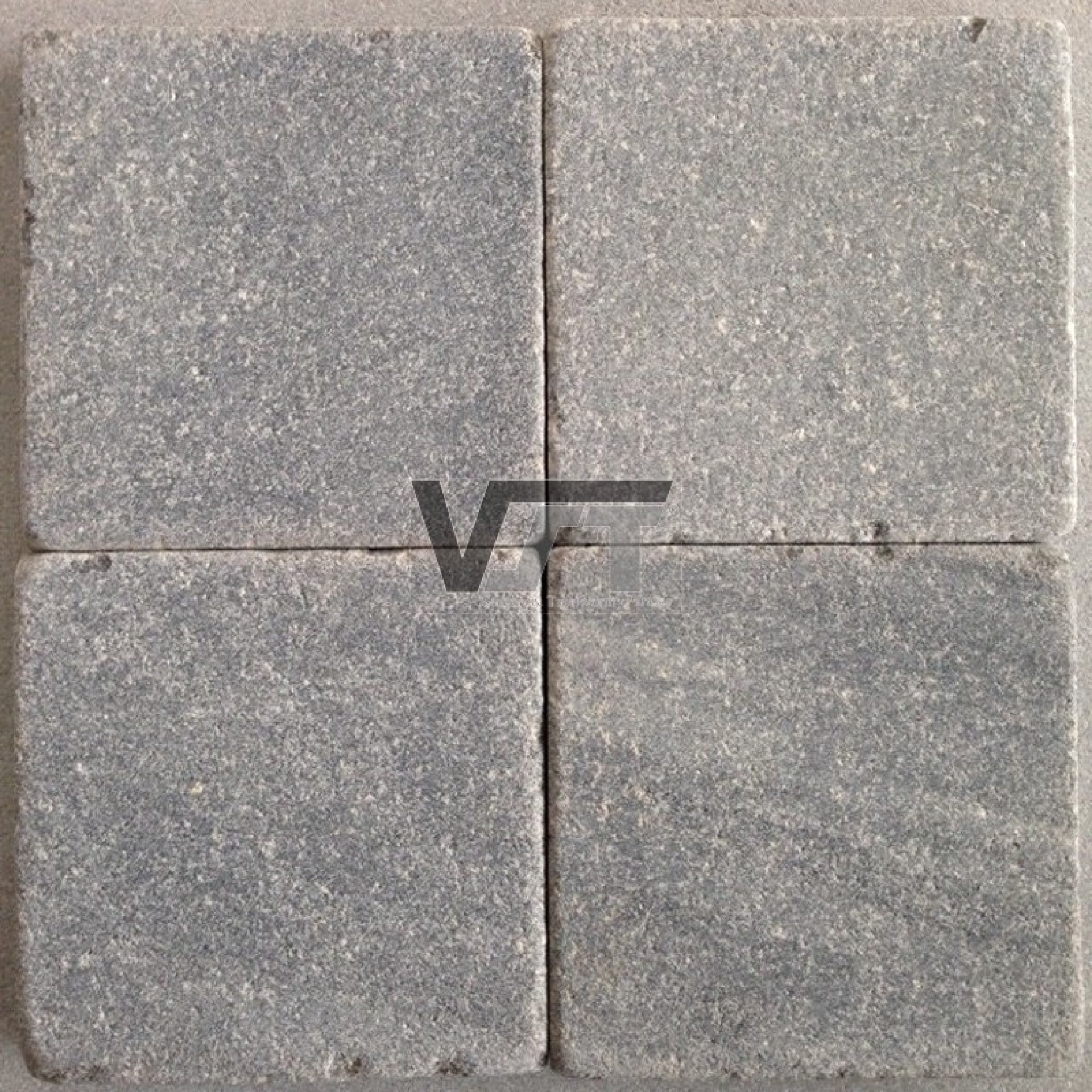 Blue limestone sandblasted and tumbled